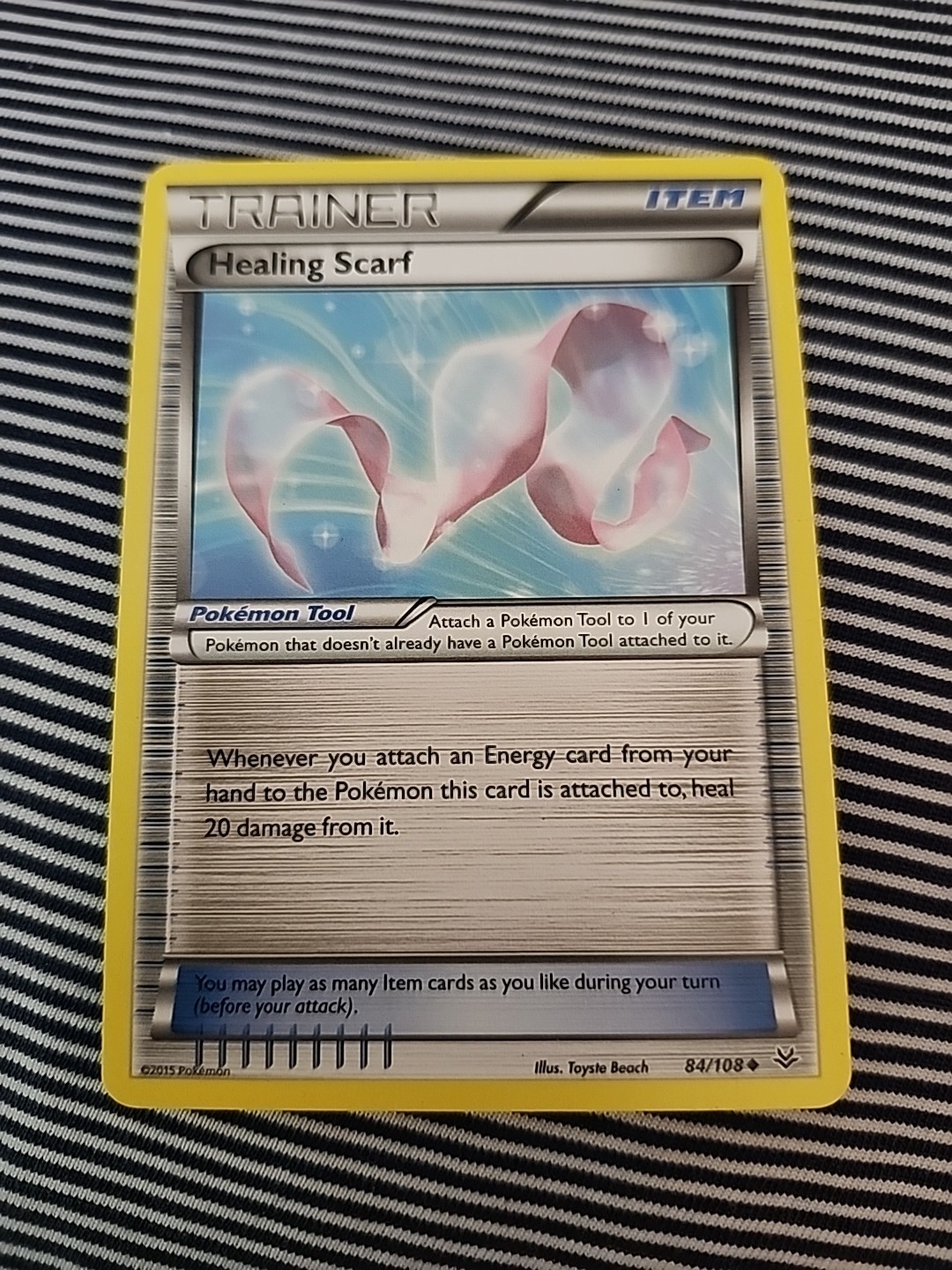 Pokemon TCG Healing Scarf 84/108 Roaring Skies Regular