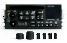 Chevy GMC Truck & Car Radio Knobs Kit - AM FM CD / CS - Newly Manufactured Set