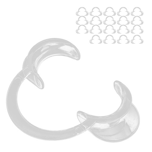 20pcs Disposable Lip Cheek Retractor Transparent CShape Teeth Whitening Mout 3CS - Picture 10 of 12