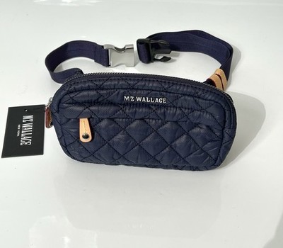 MZ Wallace Metro Sling Quilted Nylon Bag Navy Blue NEW with tags 