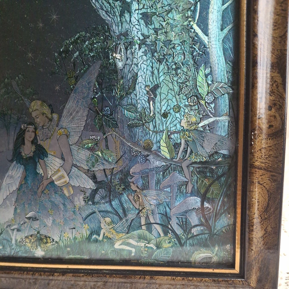 Imagen de hadas de papel aluminio Dufex de colección The Fairy Wedding Jean & Ron Henry iridiscente Foto 3 de 4