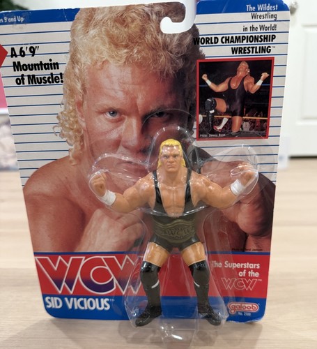 Vintage Galoob 1990 WCW SID VICIOUS Wrestling Figu...