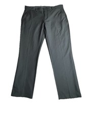 Greg Norman PlayDry Men's Gray Golf Pants 38x30 Performance Stretch Shark Logo