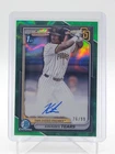 KAVARES TEARS 2024 BOWMAN CHROME DRAFT 1ST GREEN LAVA REFRACTOR AUTO /99 Q5369