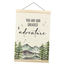 Woodland Nursery Decor, You Are Our Greatest Adventure Poster Hanger Frame,