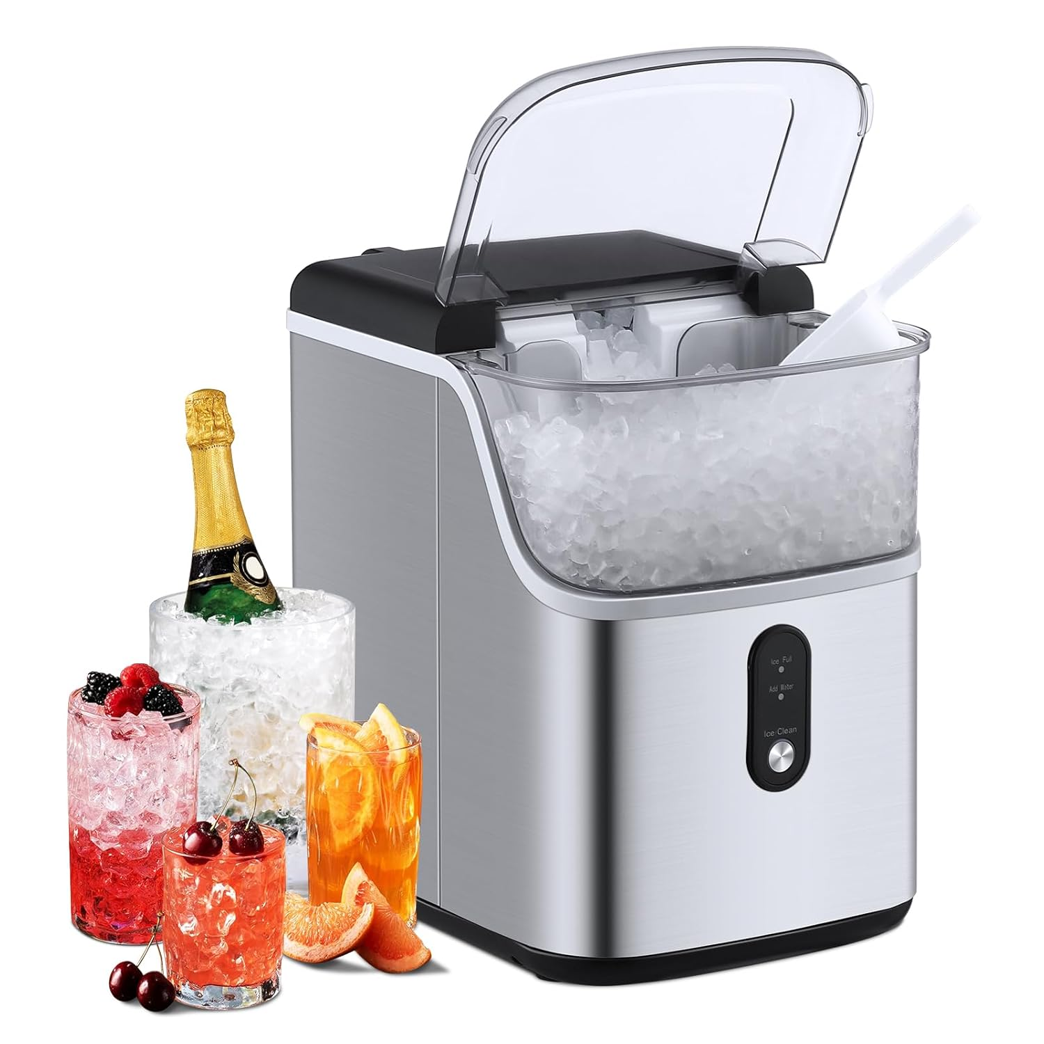 Portable Countertop Ice Maker 36Lbs Daily with Self-Cleaning and Pebble Ice Feature-image