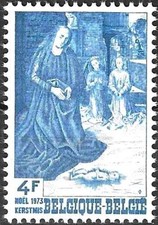 Timbre Religion Noël Arts Tableaux Belgique 1681 ** - 86327FX