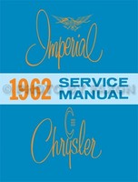 1962 Chrysler Shop Manuell Imperial Neu Yorker 300 300H Newport Repair Service