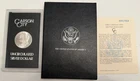 1884-CC Carson City white BU Morgan silver dollar with GSA box & # paper. #ulrC