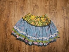 Girl's 12 Matilda Jane You  Me Ava skirt tiered ruffle tulle floral patchwork