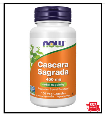 NOW Foods Supplements, Cascara Sagrada (Rhamnus purshiana) 450 mg, Herbal Regula