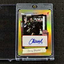 2025-26 Topps Focus Liverpool FC Jerzy Dudek /50 Gold Legend Autograph Polen