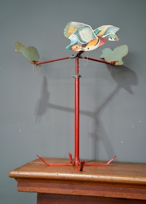 Vintage Shooting Gallery Target Duck Hunt Knock Down Hunting Game Spinning bird