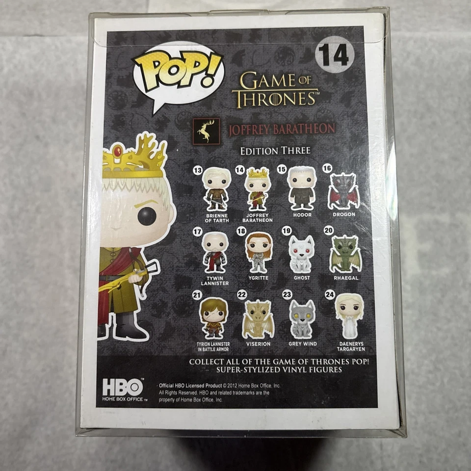 Funko Pop Game of Thrones - JOFFREY BARATHEON #14 - Image 2 of 4