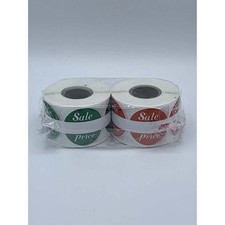 Sale Price Sticker 1000 Count Red Green Retail Pricing Labels Small Business NEW