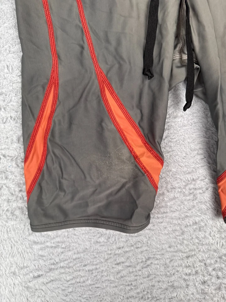 Шорты TYR для взрослых 32 серые оранжевые джеммер смесь полиэстера компрессионные из спандекса - Изображение 3 из 4