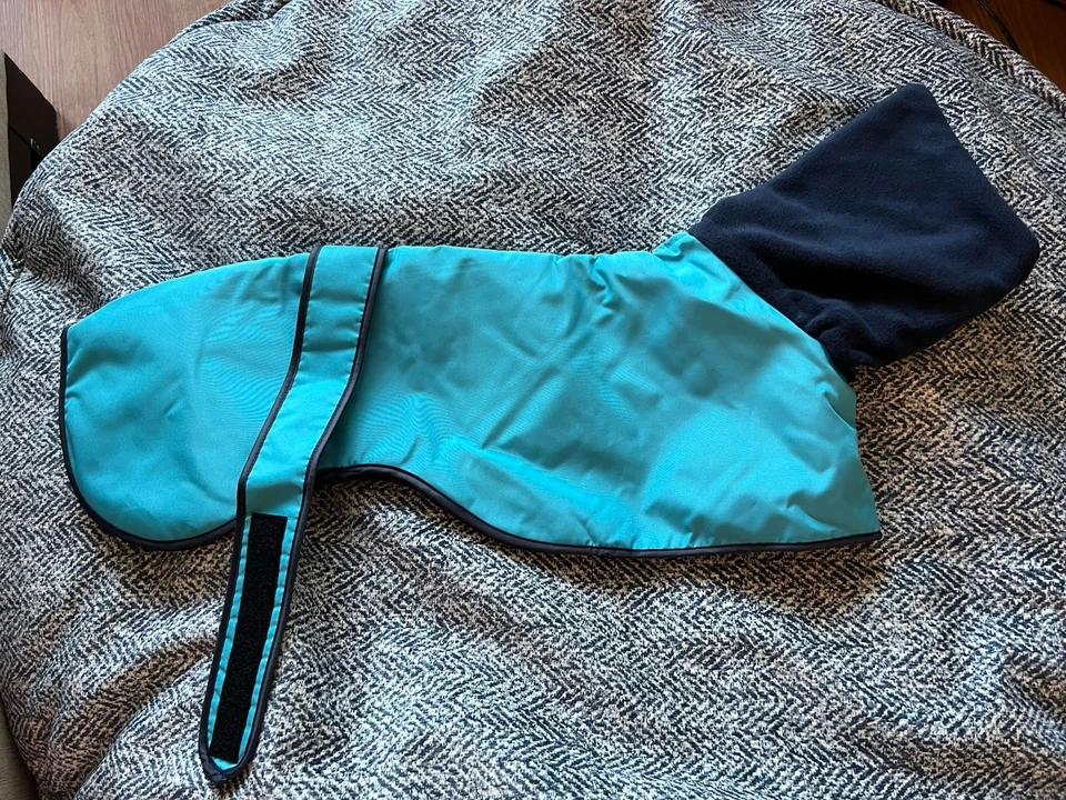 Sighthound 防水冬季外套抓绒鼻涕 - 水蓝色 - Whippet 灰狗 — 第 4/4 张图片