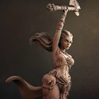 Sia, the Elf Barbarian by Nerikson | Diorama | D&D | DnD | Print on Demand