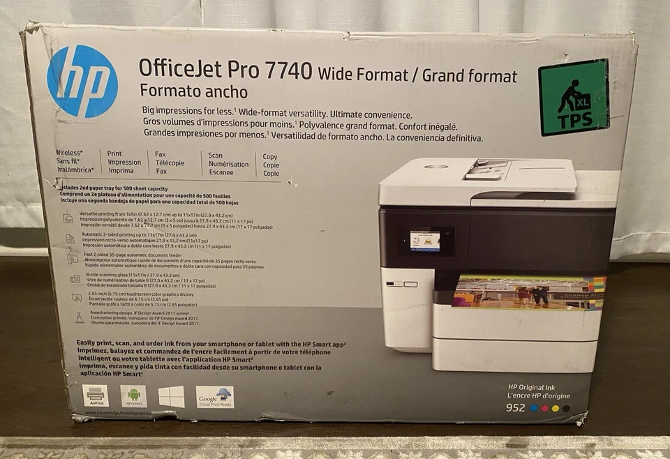 HP OfficeJet Pro 7740 Wide Format All-in-One Printer (Brand New Sealed) - Image 4 of 4