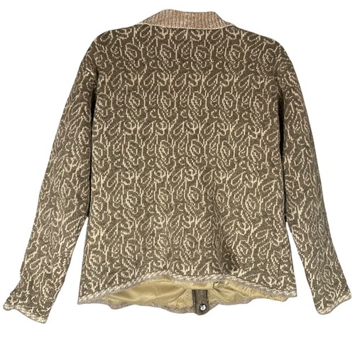ICELANDIC DESIGN Vintage Cardigan Pullover Jacke Gr. M Patchwork Wollmischung gefüttert - Bild 2 von 12