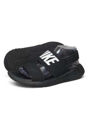 Nike Women's Tanjun Sandals Shoes Adjustable Strap Black Size 9 US