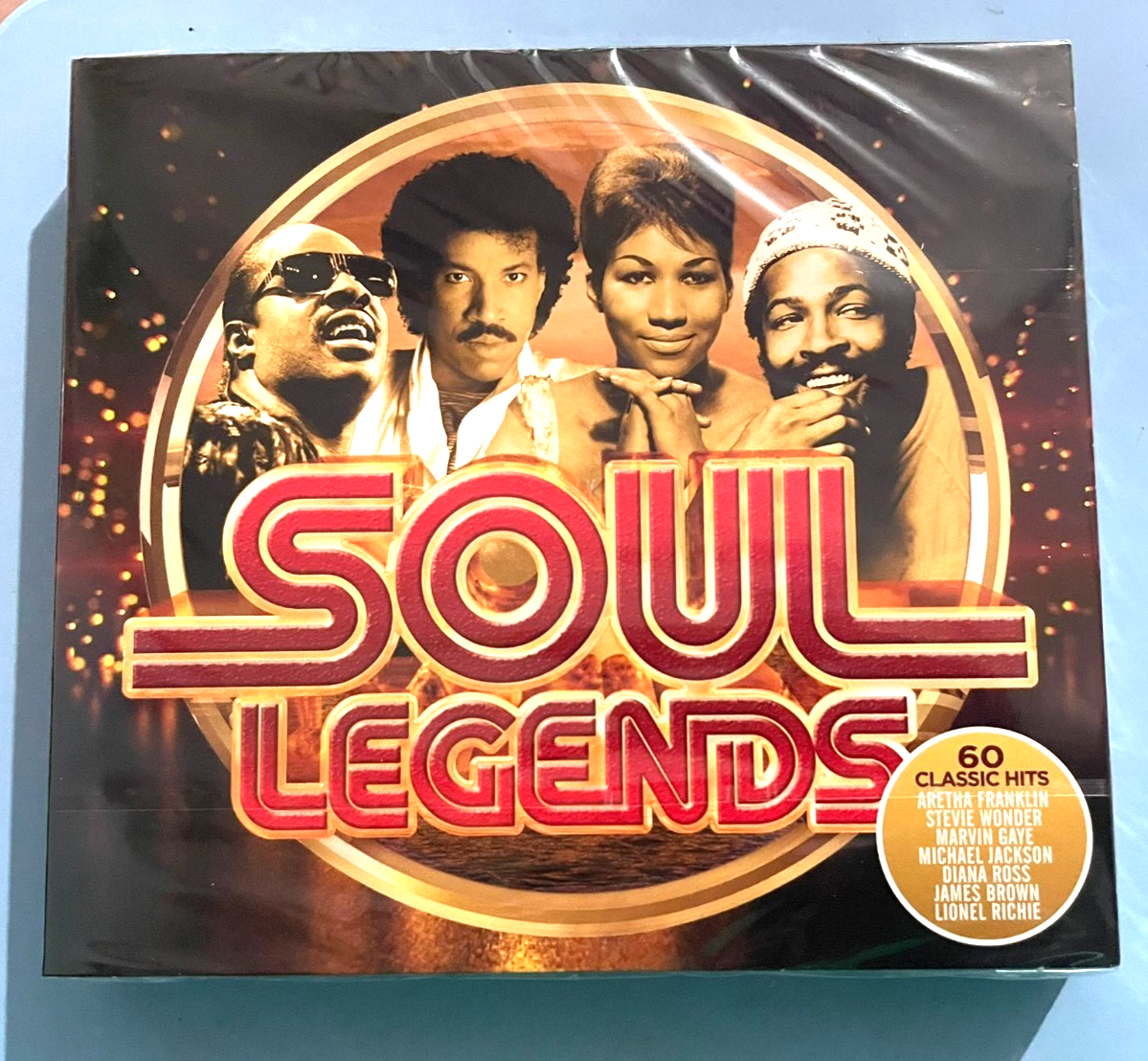 Soul Legends 3-CD NEW SEALED Marvin Gaye/Temptations/Whispers/Commodores/Elgins+
