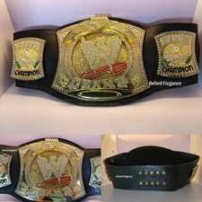 World Heavyweight Wrestling Spinner Championship Belt Replica Adult Size 4MM wwe