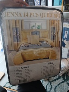 Jla Home Lisette 14-Pc. Damask Jacquard Comforter Set Bedding Silver Gray Queen