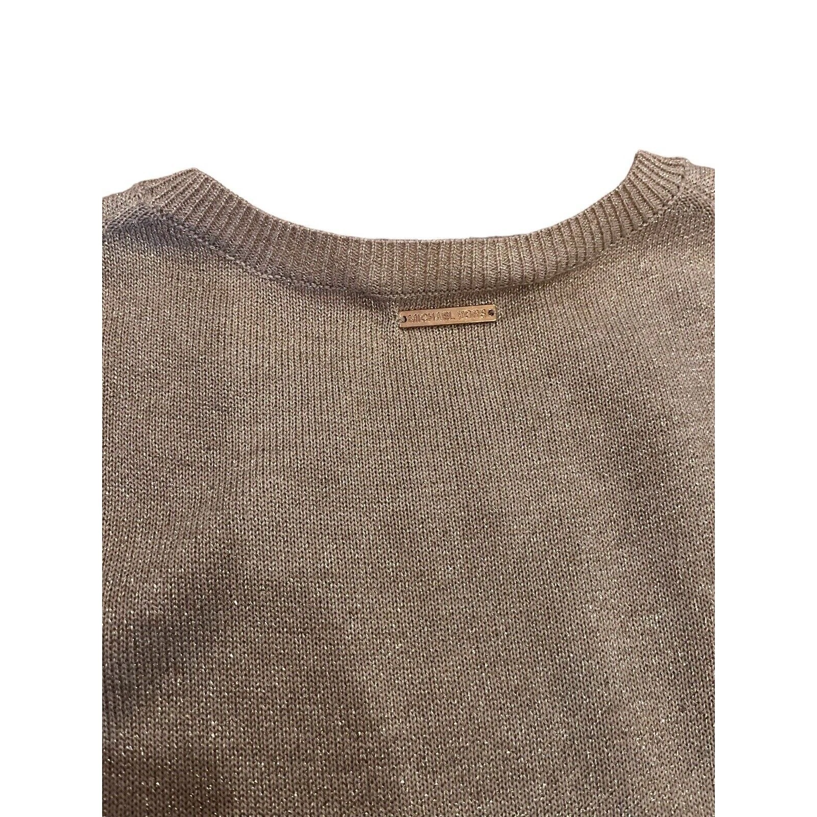 NUOVO abito tunica Michael Kors donna LS oro taglia XS MSRP $ 130 00 QH78ERV8BC