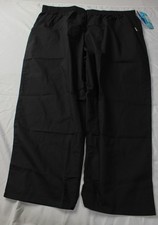 Landau Essentials Unisex 2 Pocket Classic Fit Scrub Pants MS7 Black Size 4XL NWT