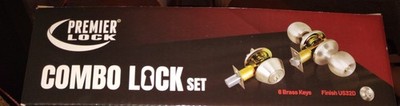 TWO PREMIER LOCK COMBO LOCK SETS KEYED THE SAME 