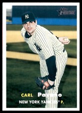 Carl Pavano 2006 Topps Heritage #45 Yankees MLB READ FREE SHIPPING AutographDen