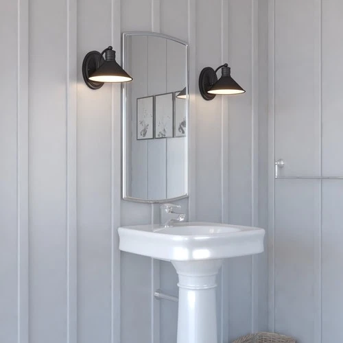 Vaxcel Lighting W0283 Bronze Akron Single Light 8"W Bathroom Sconce - Picture 3 of 12