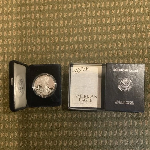 1997 American Eagle Proof Silver Coin w/ Box and COA