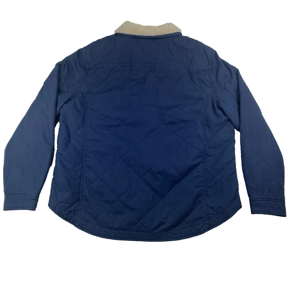 Chaqueta Lucky Brand XXL Para Hombres Tareas Abrigo de Granero Sherpa Forrado Cuello Azul Marino Utilidad Foto 4 de 4