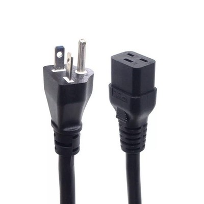 NEMA 620P To IEC C19 Heavy Duty Power Cord Plug 12AWG 10FT 3M US 3Prong