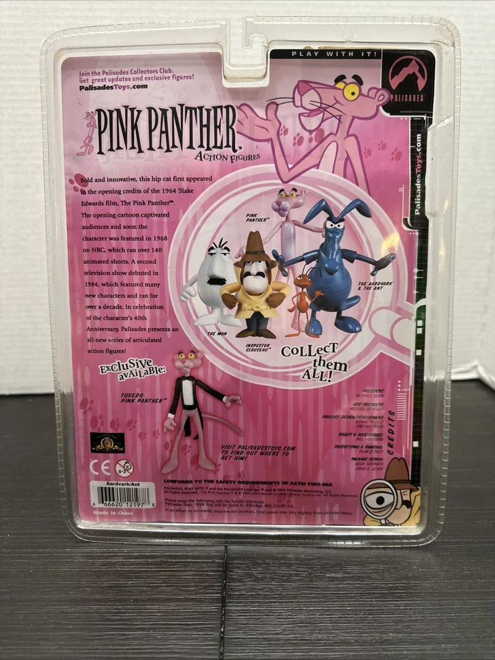 Pink Panther Aardvark And Ant Blue Variant Anteater figure Palisades Toys 2004 - Image 4 of 4