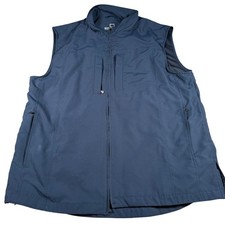 Scottevest RFID Travel Vest Mens Large Navy Blue Multi-Pocket Tech Utility Vest