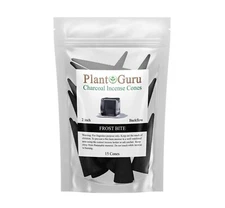 15 Jumbo Charcoal Incense Cones 2" BACKFLOW Bulk Waterfall Burner Holder Censer