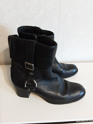 Harley Davidson Women s Size 8 Black Leather Boots #84068