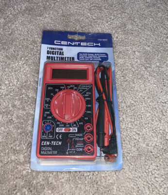 Cen-Tech 7 Function Digital Multimeter Tester New in Package