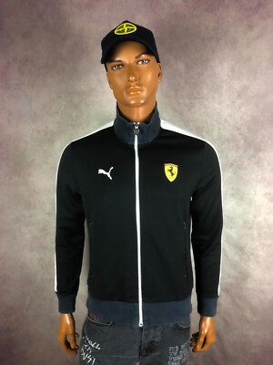 PUMA Men's Scuderia Ferrari Race F1 Track Jacket Black Limited Edition Size M