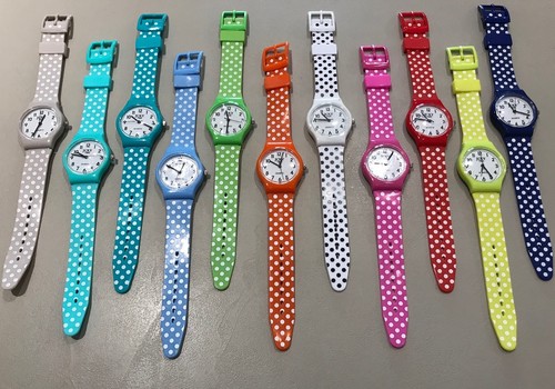 Orologio da polso Estate Plastica Colorato Gomma Quarzo Mare POIS CJSJ |  eBay