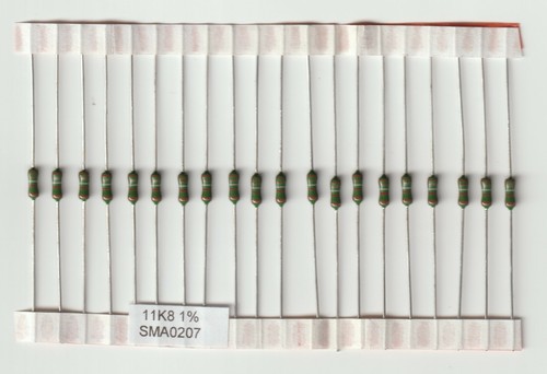 100pcs RESISTENZE THT MRS16, MRS25, SMA0204, SMA0207, MBA0204, MBB0207 BASSO RUMORE - Foto 125 di 197