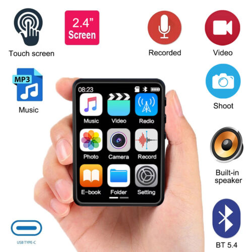 Bluetooth 5.4 HiFi MP3 Player FM Radio Recorder Music Player E-book with Camera - Picture 3 of 24
