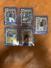 5 card Donruss Rated Prospect Blue Optic velocity baseball card lot