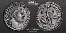 LICINIUS I. Certified NGC AU. ANCIENT ROMAN COINS FOLLES. AD 308-324. A1154