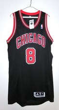 New Adidas Authentic Chicago Bulls Zach LaVine Rev 30 Black Alternate Jersey 2XL
