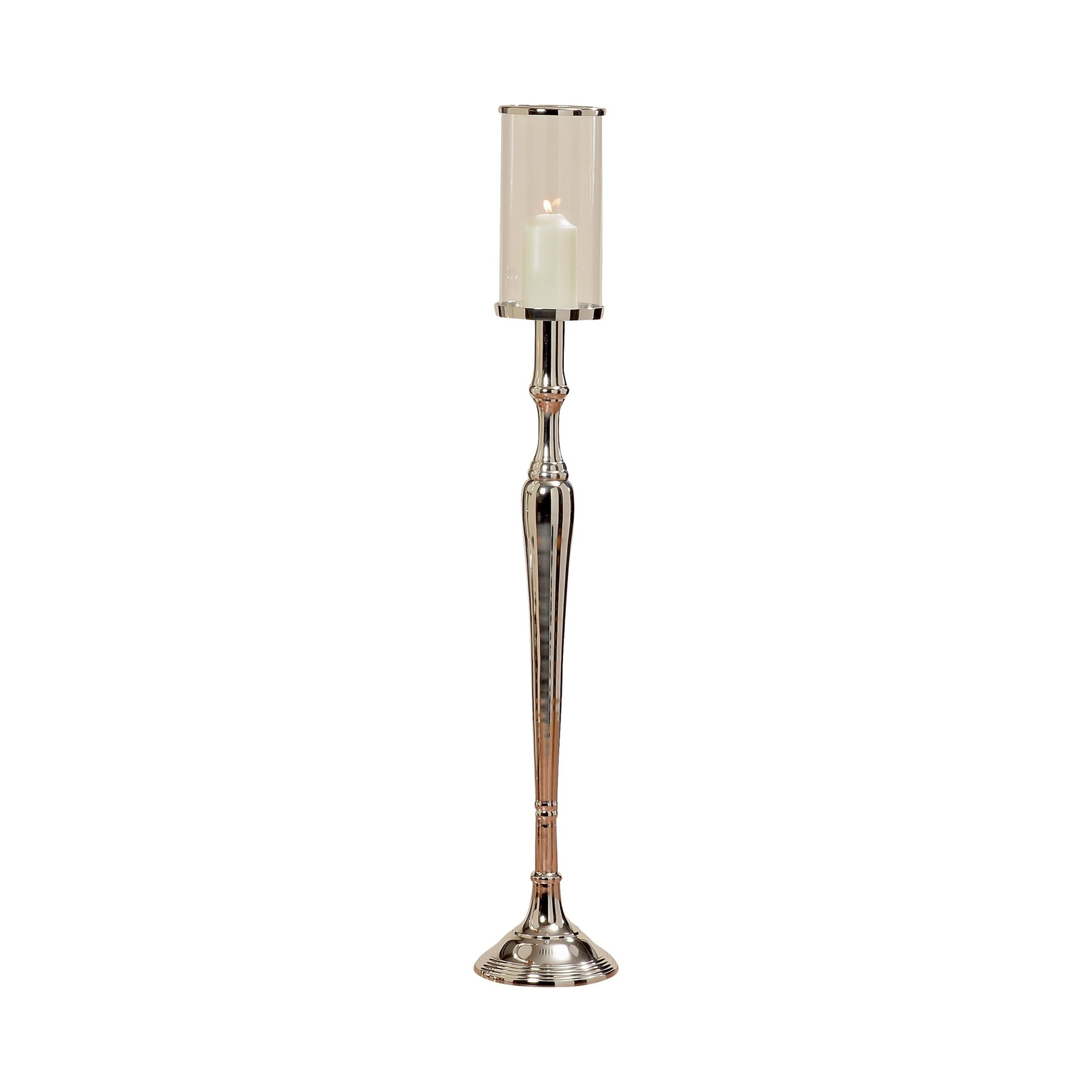 Old World Grand Hotel Pillar Candle Holder, Floor Candelabra