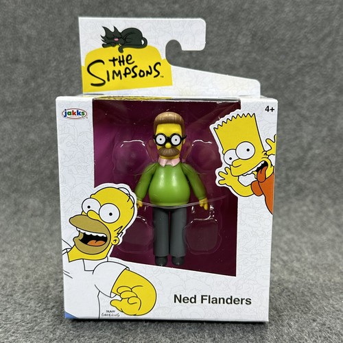 The Simpsons Bundle Homer Bart Lisa Ned Chief Wiggum 2.5" Figures Full Set Jakks - Picture 10 of 15